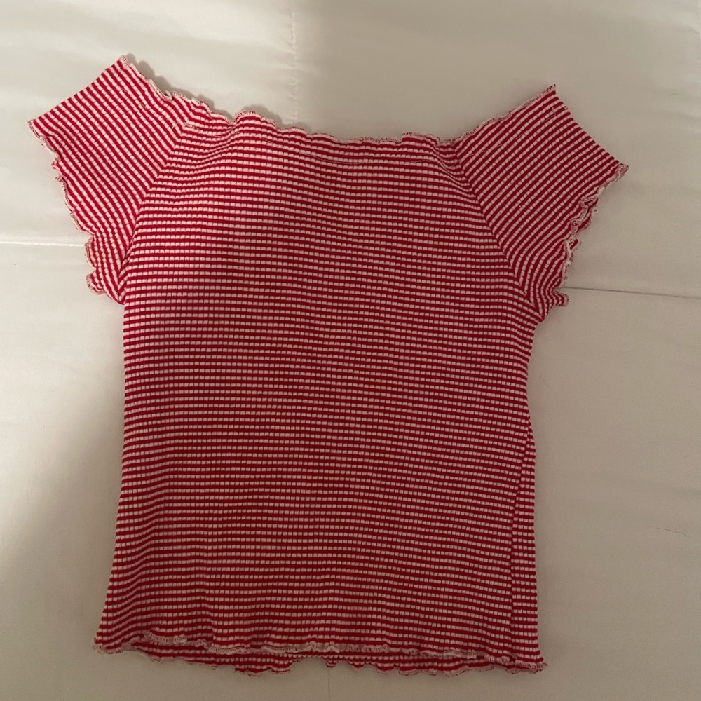 Off the Shoulder Striped Top